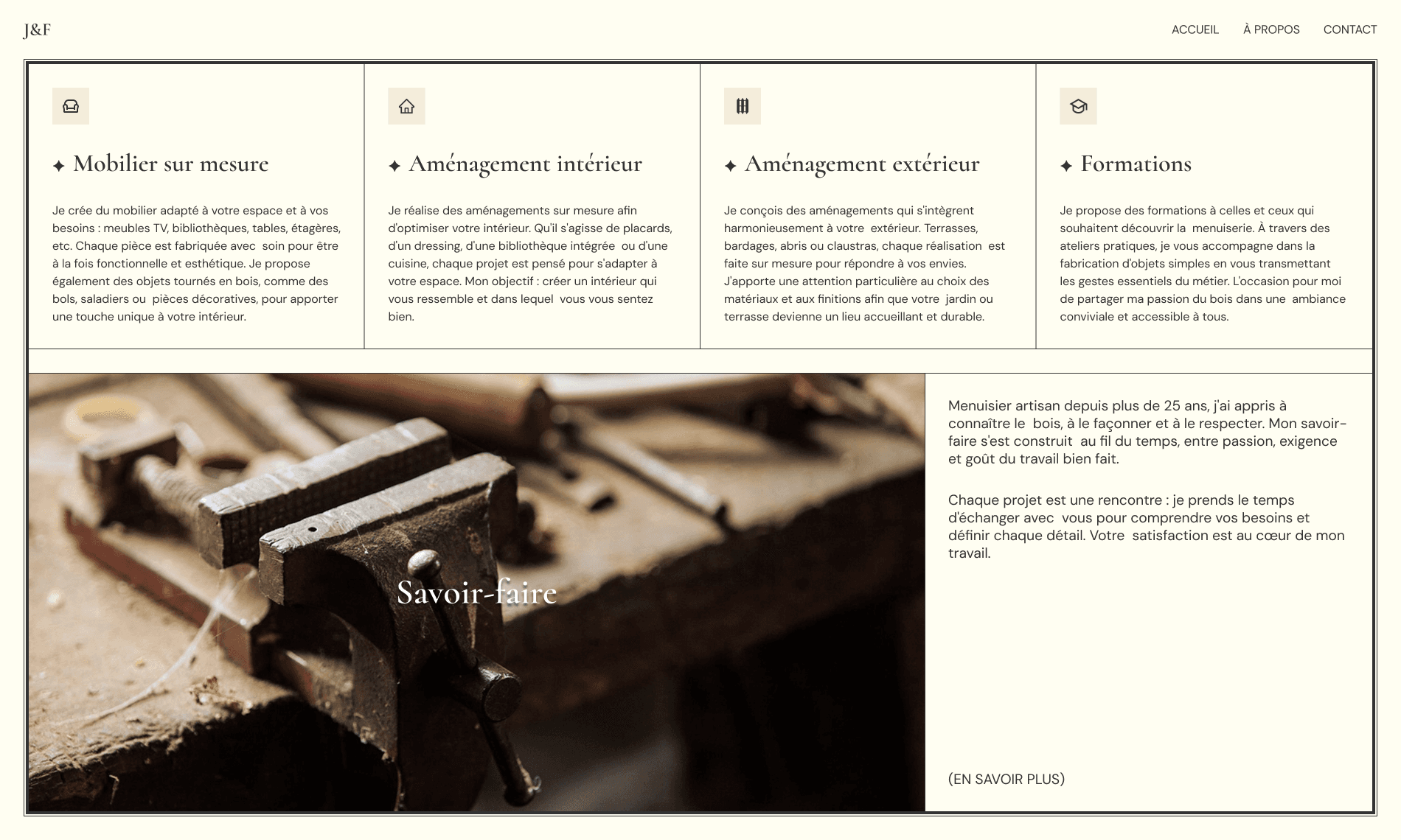 Illustration du site Joseph & Fils